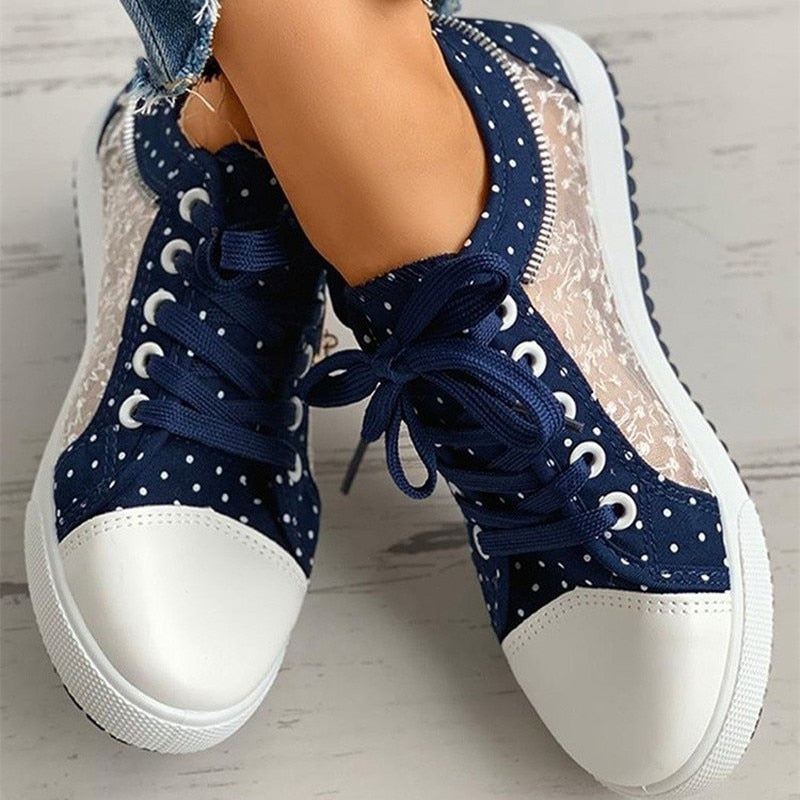 Chaussures orthopédiques décontractées en dentelle - Vanessa
