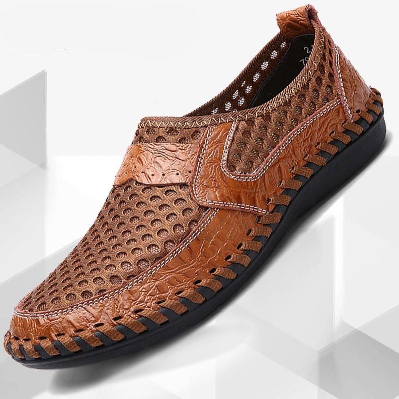 Lässige, flache, handgefertigte Schuhe für Herren – Trigo