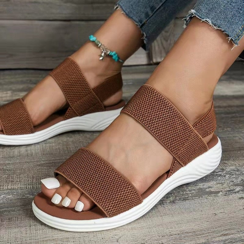 Bequeme Sandalen mit Keilabsatz für Damen – Traza