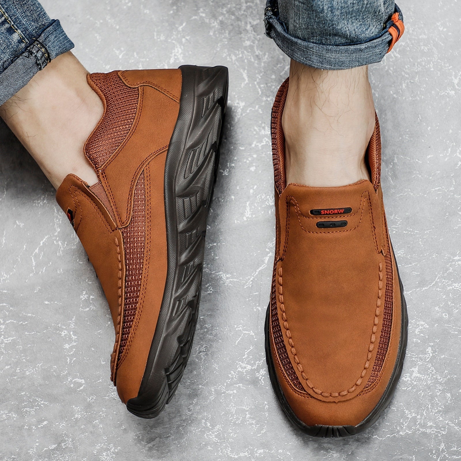 Lässige Lederschuhe für Herren - Airdas -