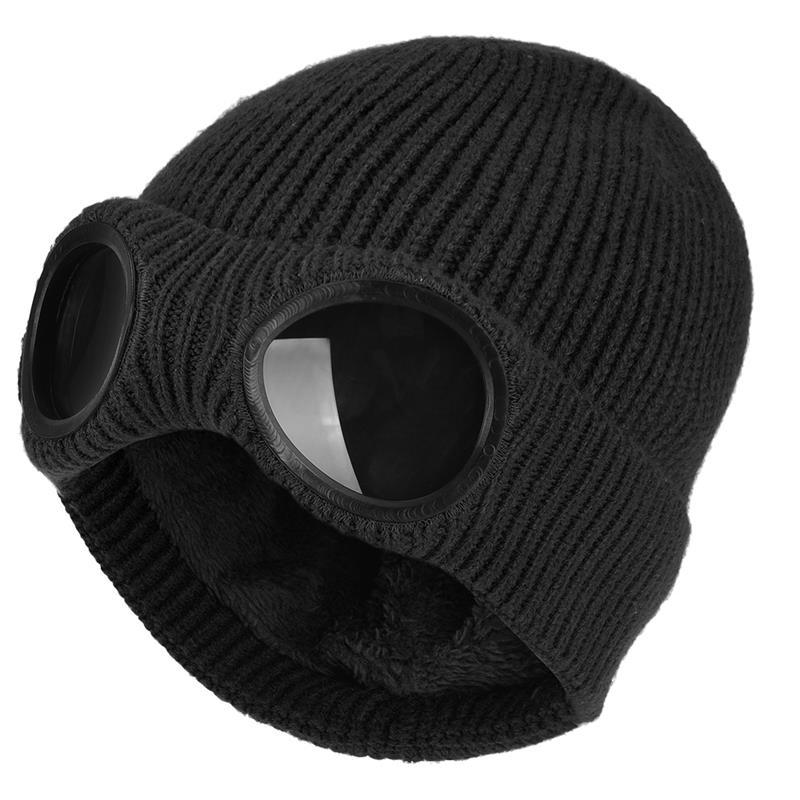 Winddichte Mütze mit Brille