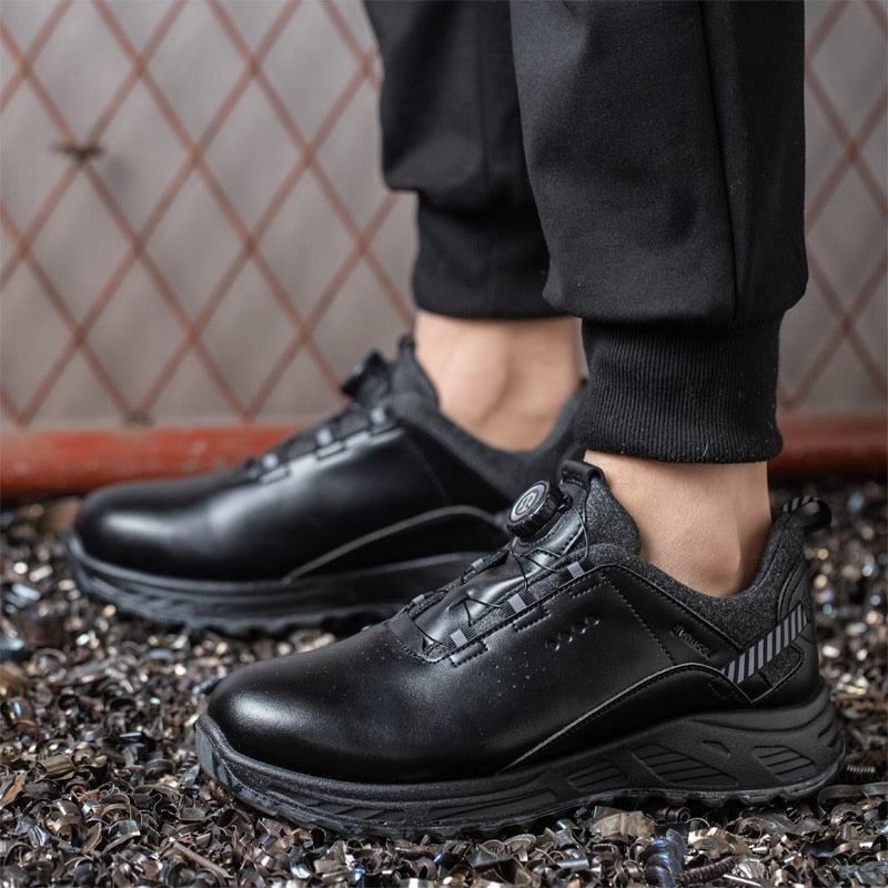 Chaussures de sécurité à bouton rotatif pour hommes - Bow-Up