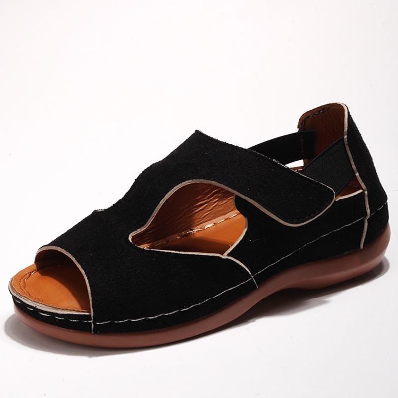 Stilvolle orthopädische Schuhe mit niedrigem Absatz für Damen – Moosty