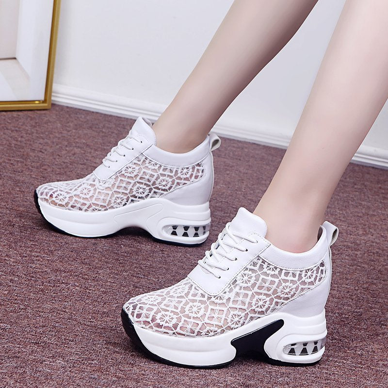 Chaussures à Plate-Forme en dentelle