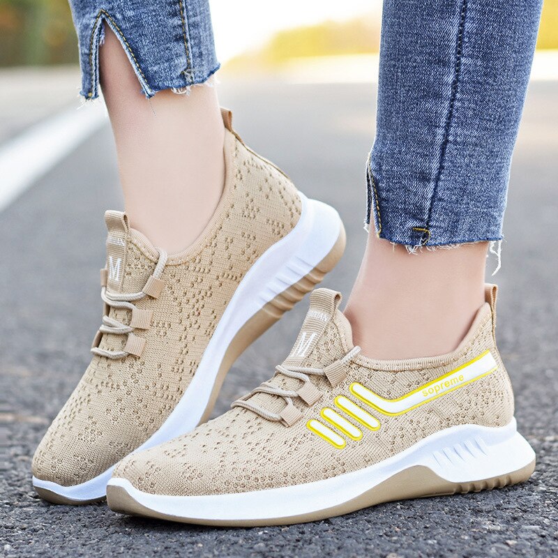 Chaussures orthopédiques de sport en toile à lacets pour femmes