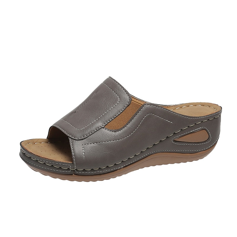 Strand-Walking-Keilsandalen für Damen – Saphir