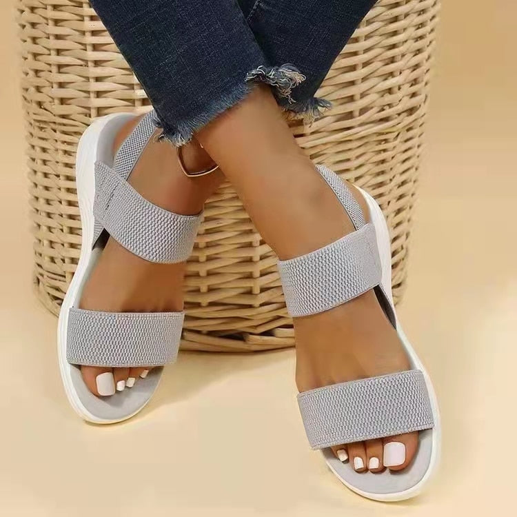 Bequeme Sandalen mit Keilabsatz für Damen – Traza