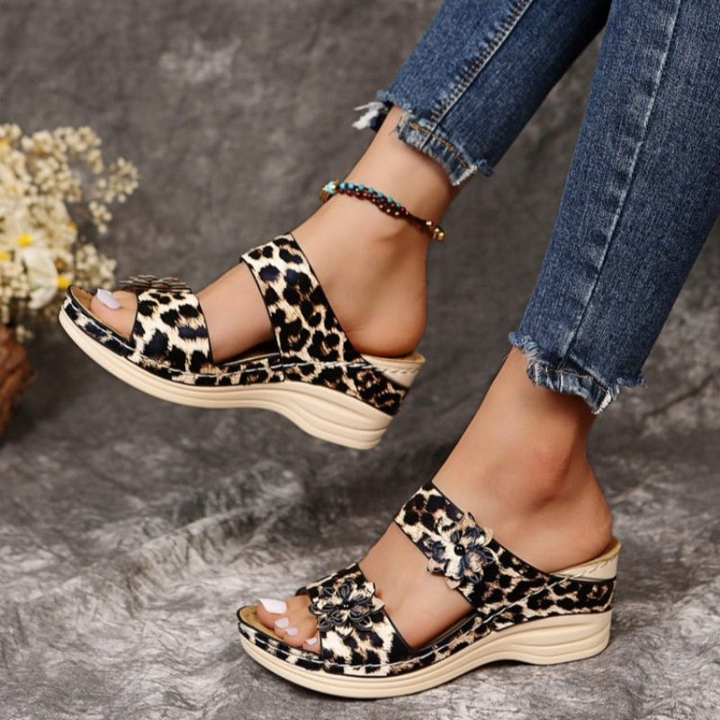 Keil-Plateau-Sandalen für Damen – Fanny