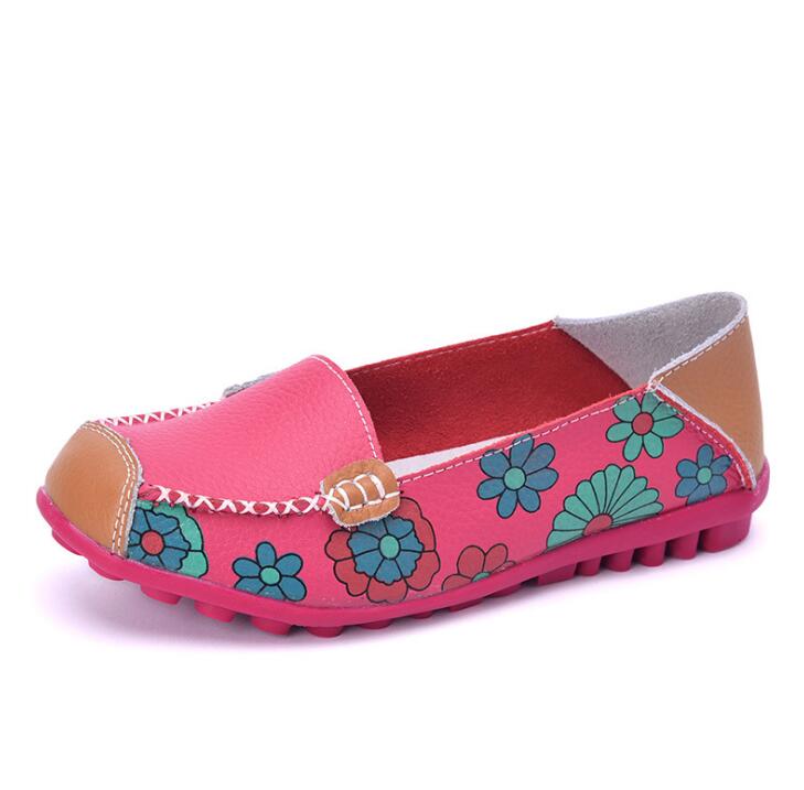 Chaussures orthopédiques en cuir fendu sans lacet pour Femmes - Orazia
