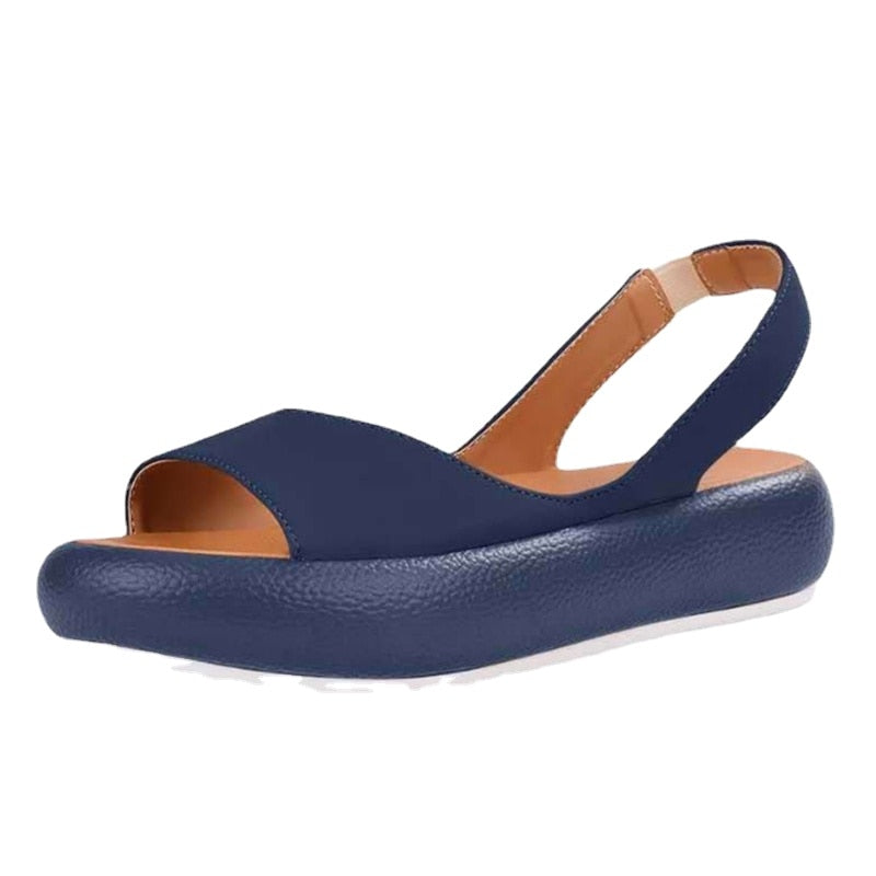 Senwy Damen-Sommersandalen mit offener Zehenpartie
