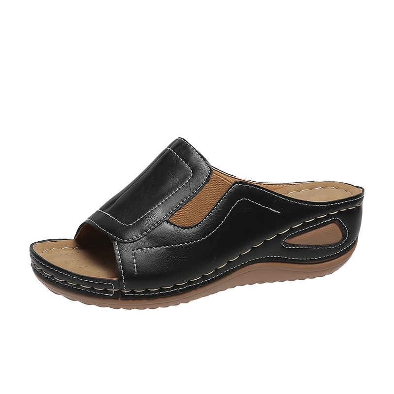 Strand-Walking-Keilsandalen für Damen – Saphir