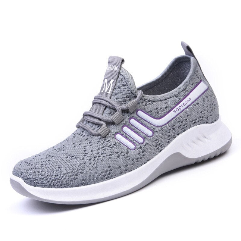 Chaussures orthopédiques de sport en toile à lacets pour femmes