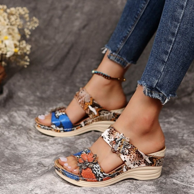 Keil-Plateau-Sandalen für Damen – Fanny