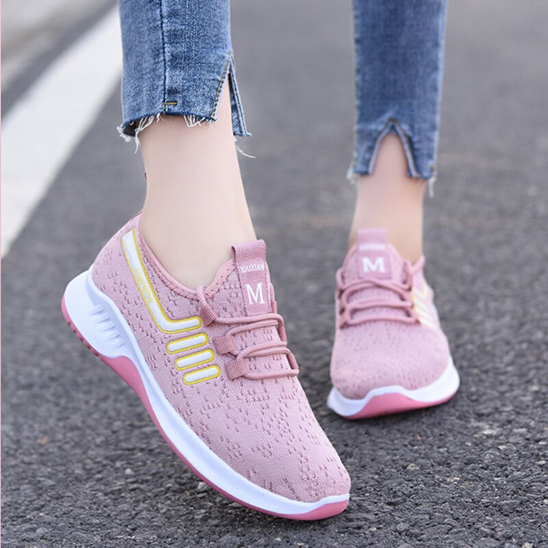 Chaussures orthopédiques de sport en toile à lacets pour femmes