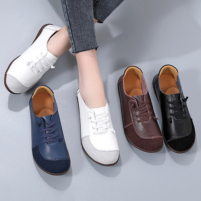 Chaussures orthopédiques à enfiler en cuir
