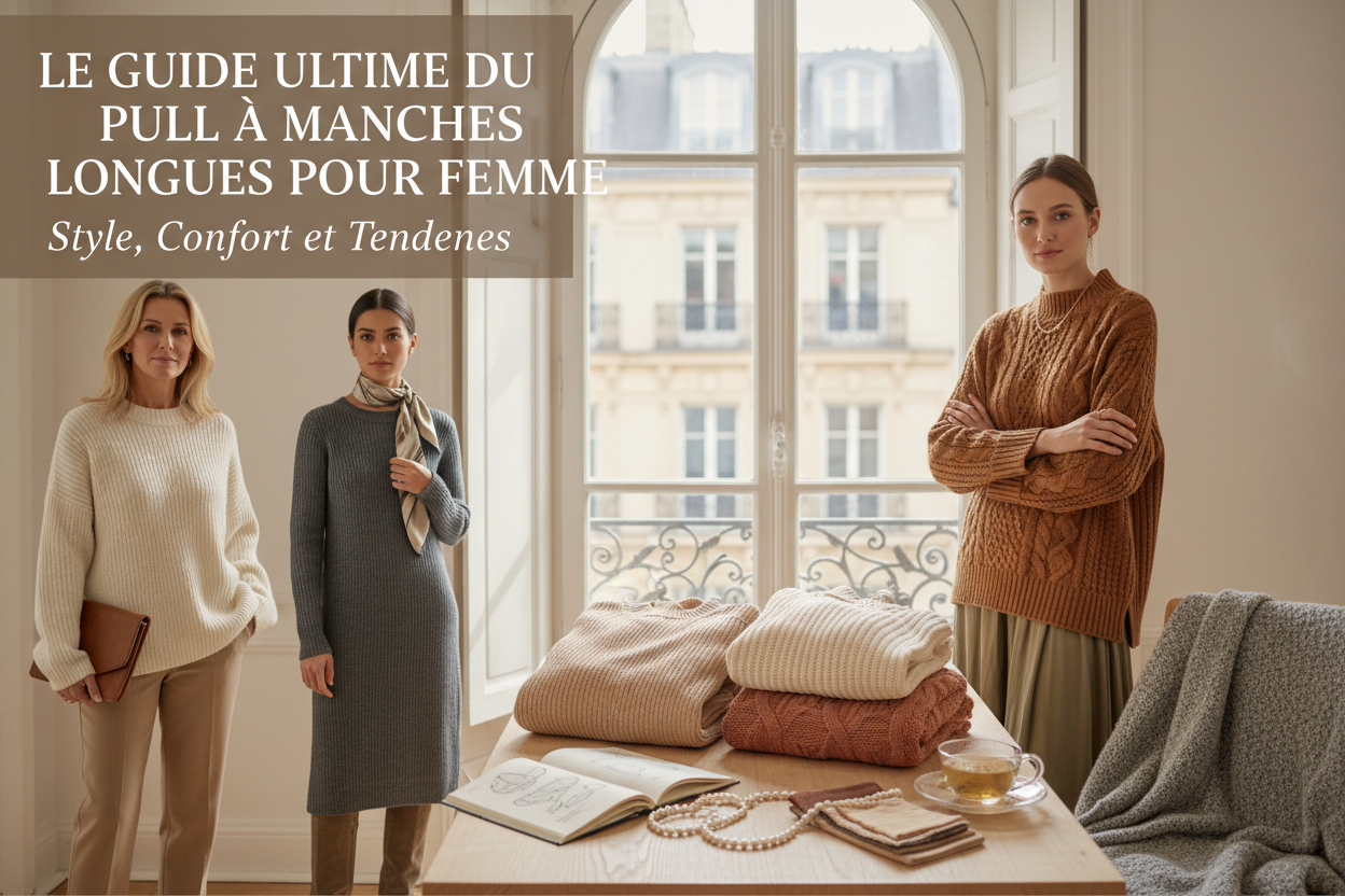 Le Guide Ultime du Pull à Manches Longues pour Femme : Style, Confort et Tendances