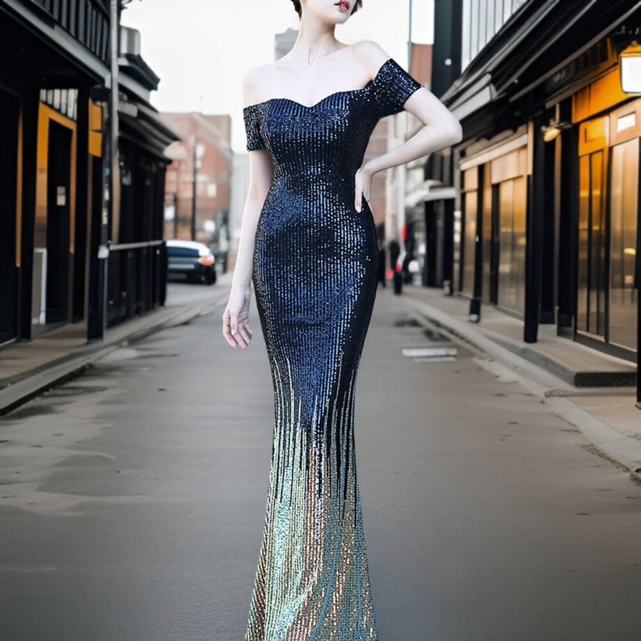 Adriana - Robe de soirée élégante sans épaule