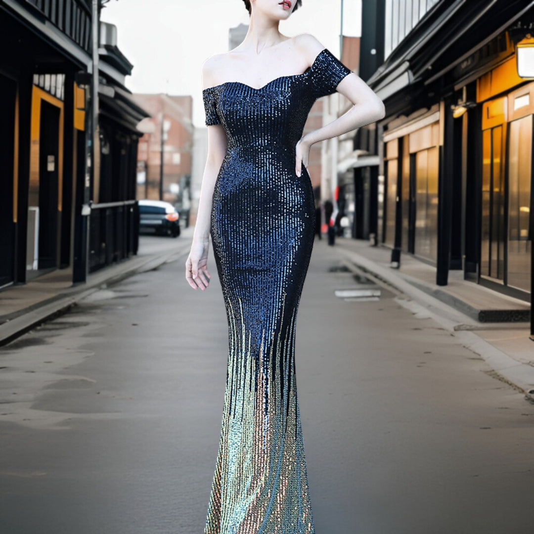 Adriana - Robe de soirée élégante sans épaule