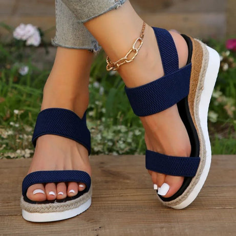 Sandales Confortables Compensées pour Femme