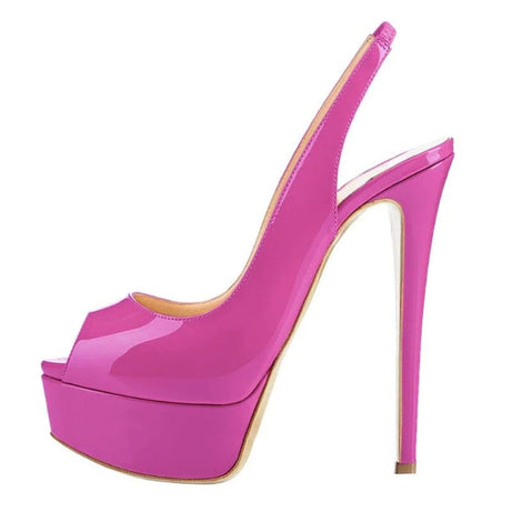 Sandales Femme Plateforme À Talons Fins Design Glamour