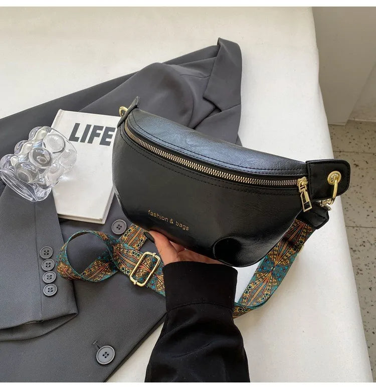 Sac à main banane femme cuir vintage