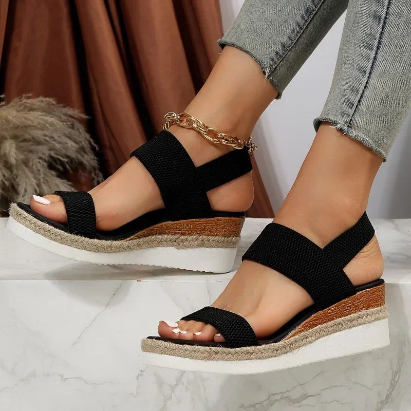 Sandales Confortables Compensées pour Femme