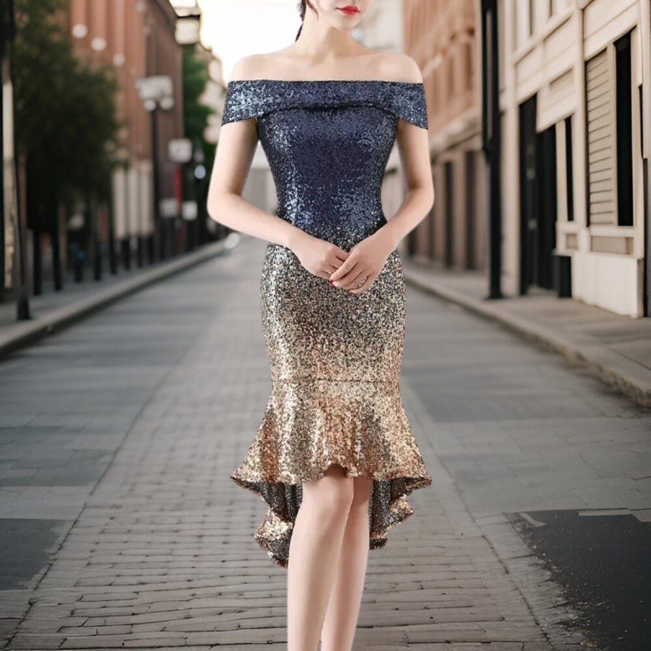 Elegantes Minikleid mit Pailletten von Loretta