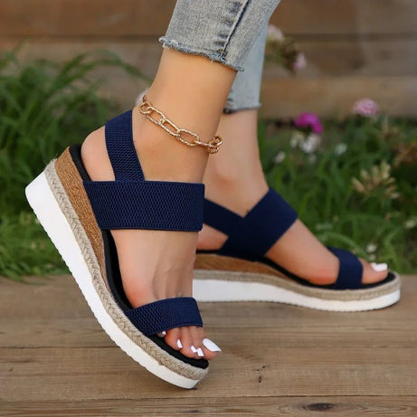 Sandales Confortables Compensées pour Femme