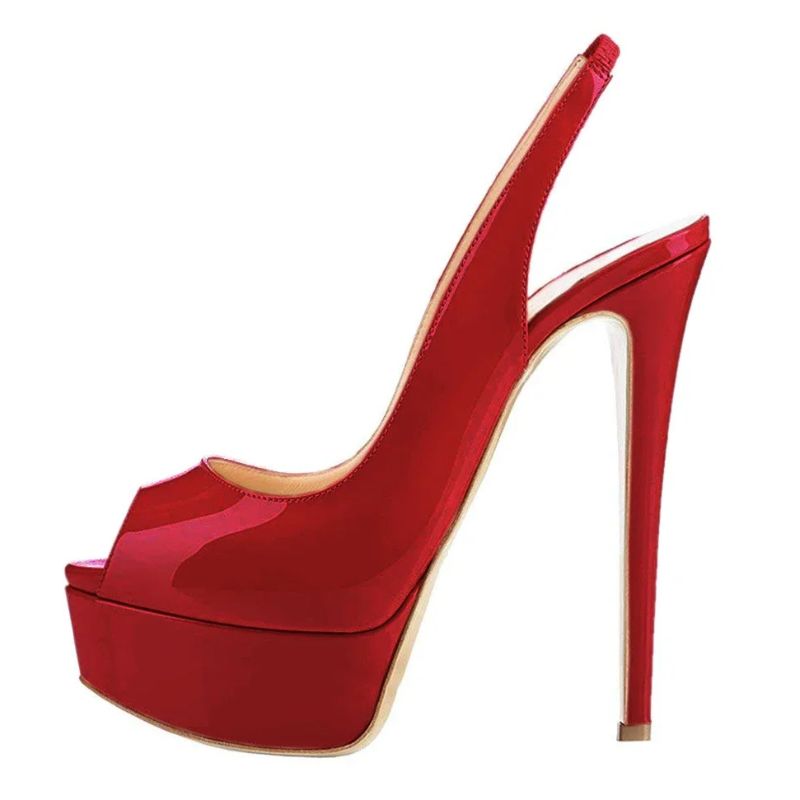 Sandales Femme Plateforme À Talons Fins Design Glamour