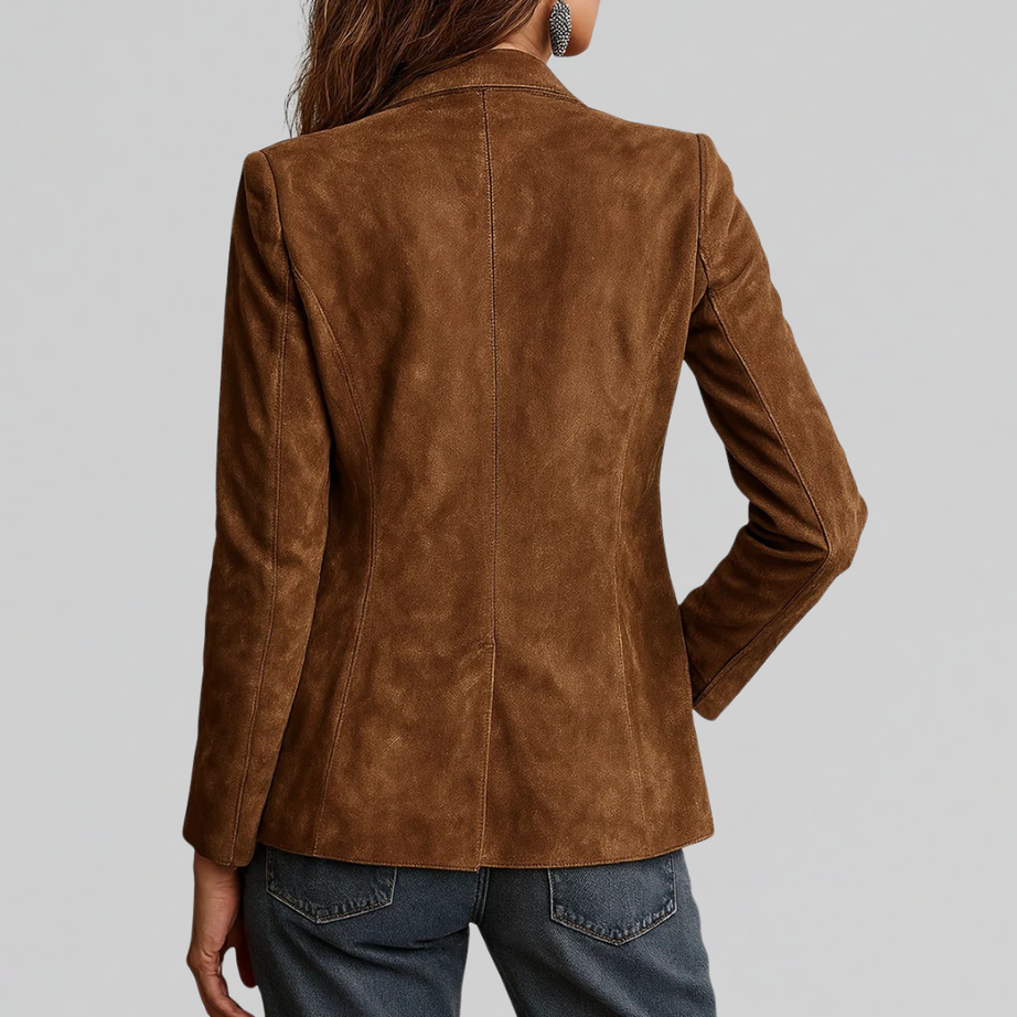 Blazer Femme Effet Daim