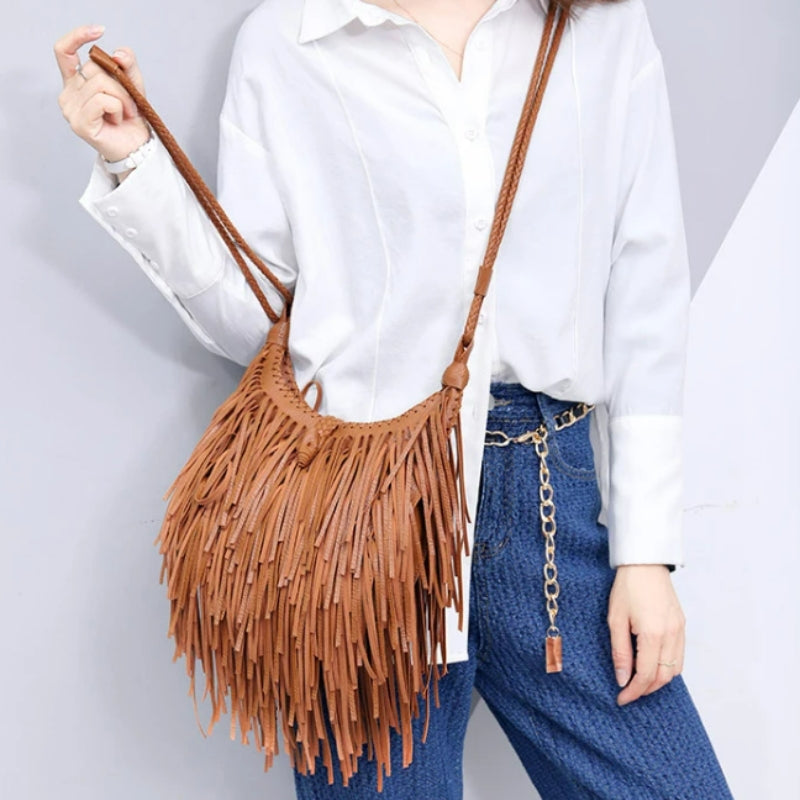 Sac Bandoulière Femme à Franges