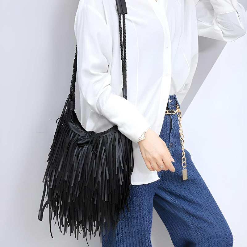Sac Bandoulière Femme à Franges