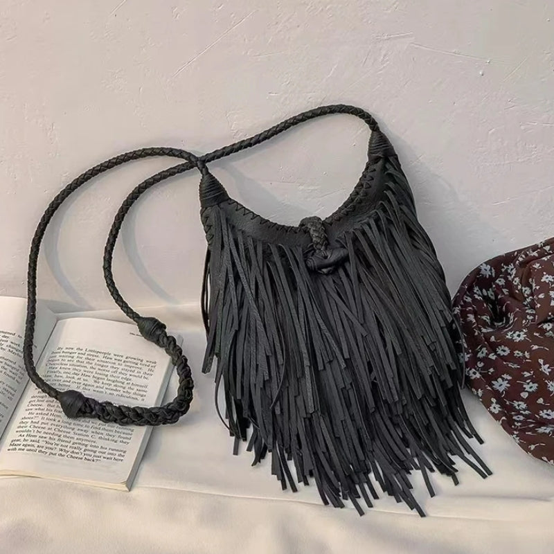 Sac Bandoulière Femme à Franges
