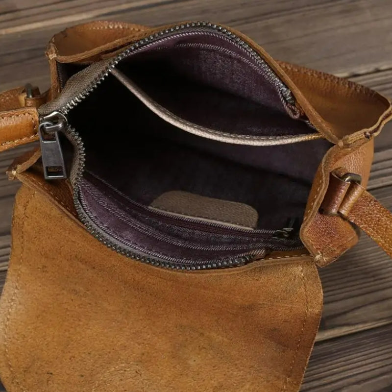 Sac Besace Cuir Femme Vintage