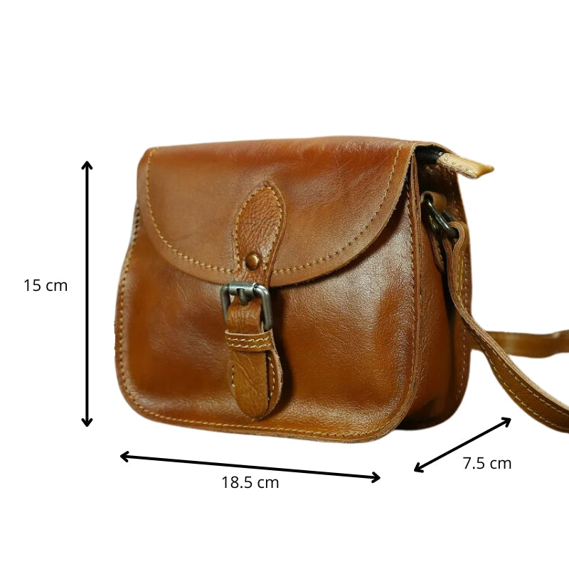 Sac Besace Cuir Femme Vintage