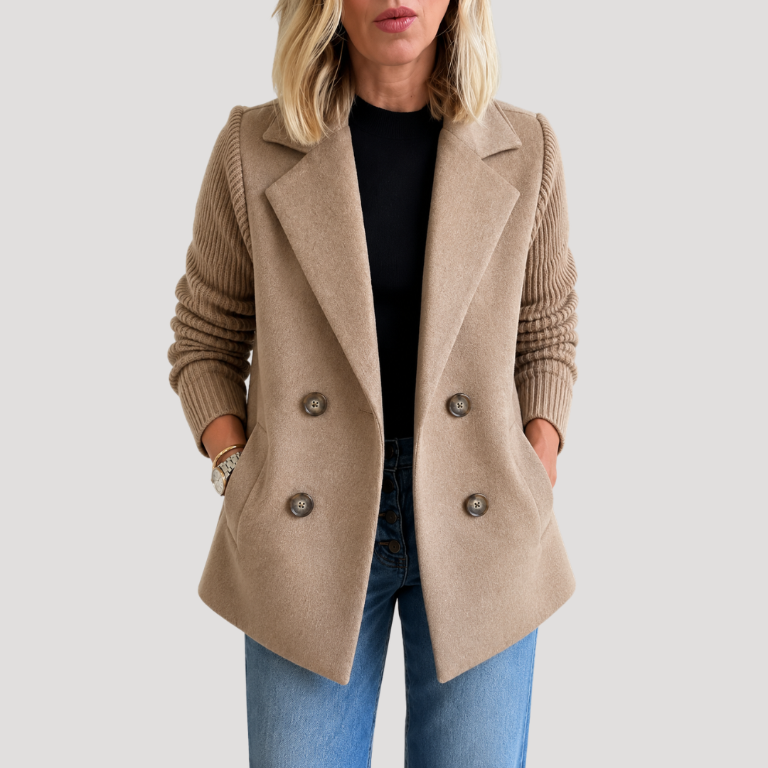 Blazer Croisé Femme Double Boutonnage Chic