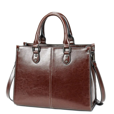 Sac à Main en Cuir Marron