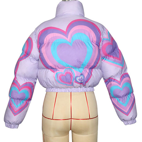 Doudoune à bulles rose - Bobby Heart