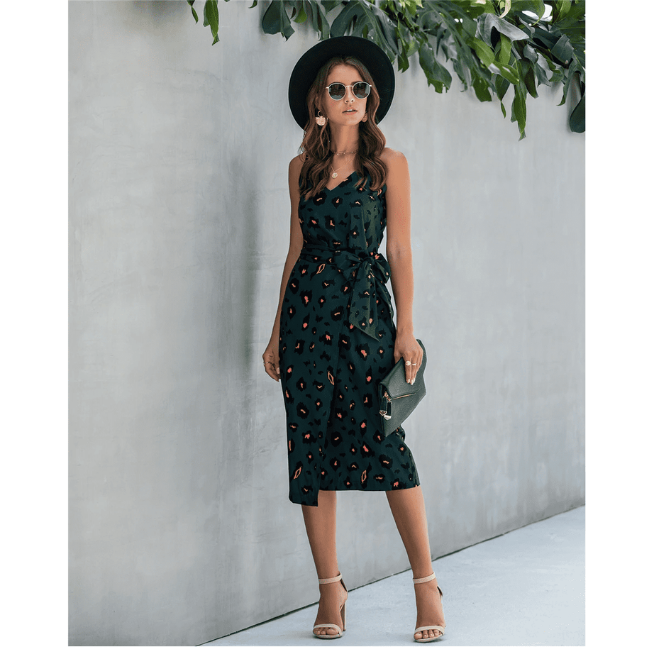 Dunkles böhmisches langes Kleid