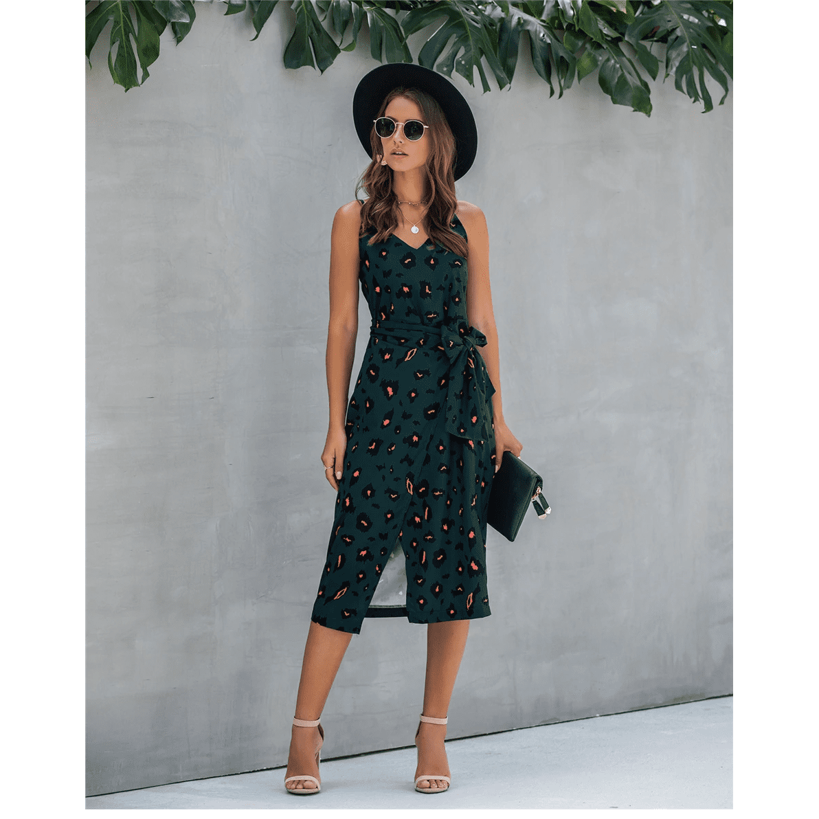 Dunkles böhmisches langes Kleid