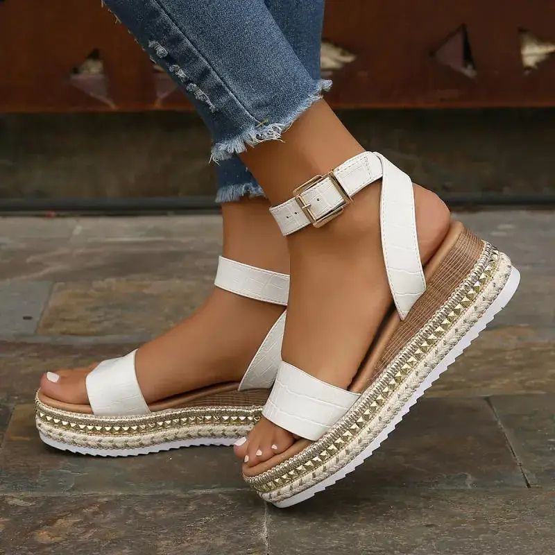 Sandales Plateforme Blanches