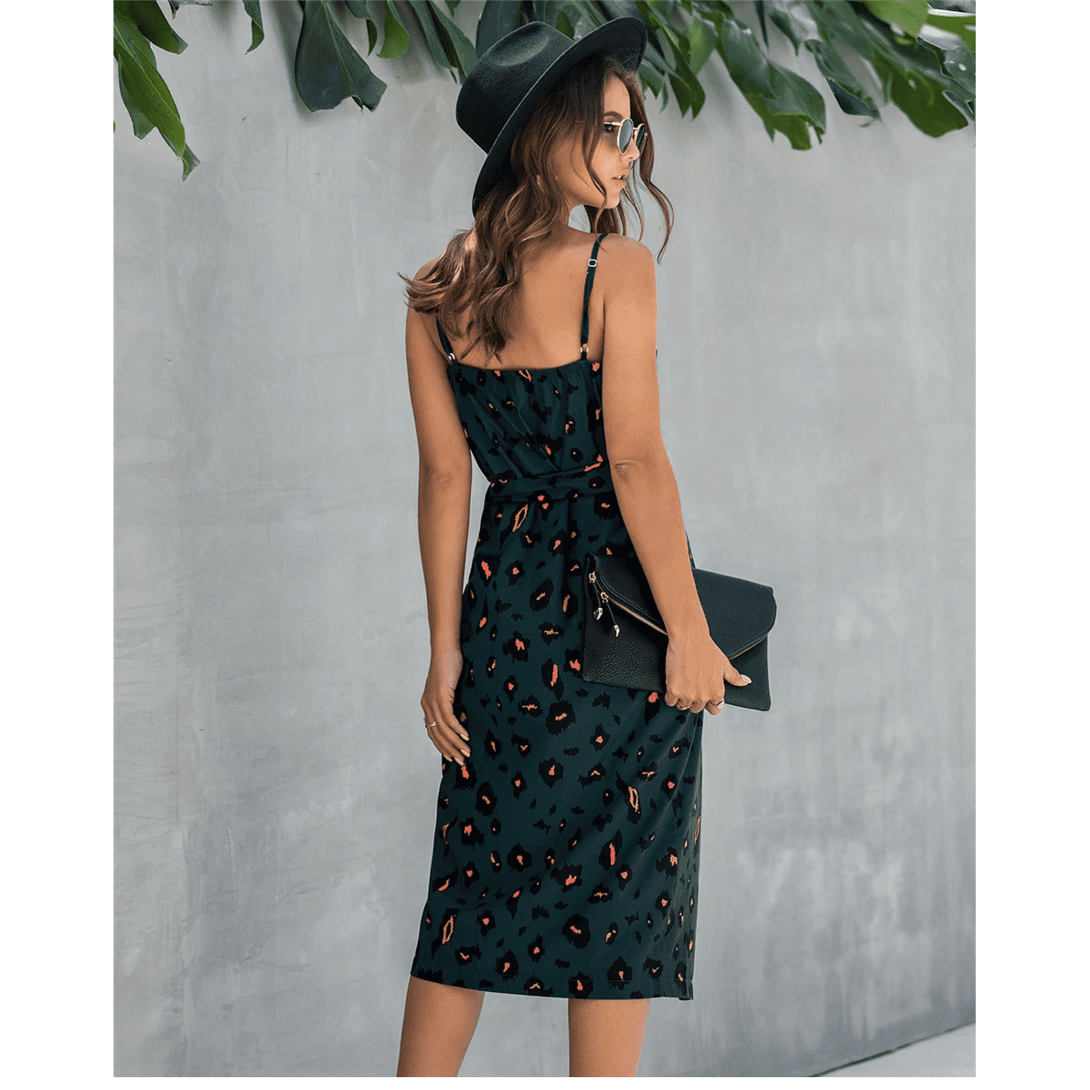 Dunkles böhmisches langes Kleid