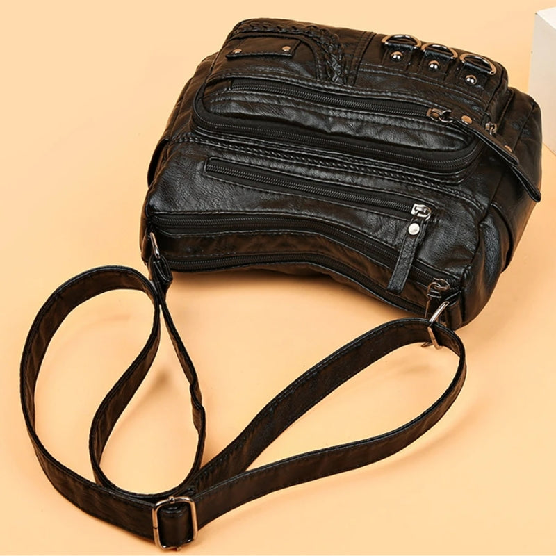 Besace en Cuir Femme Vintage