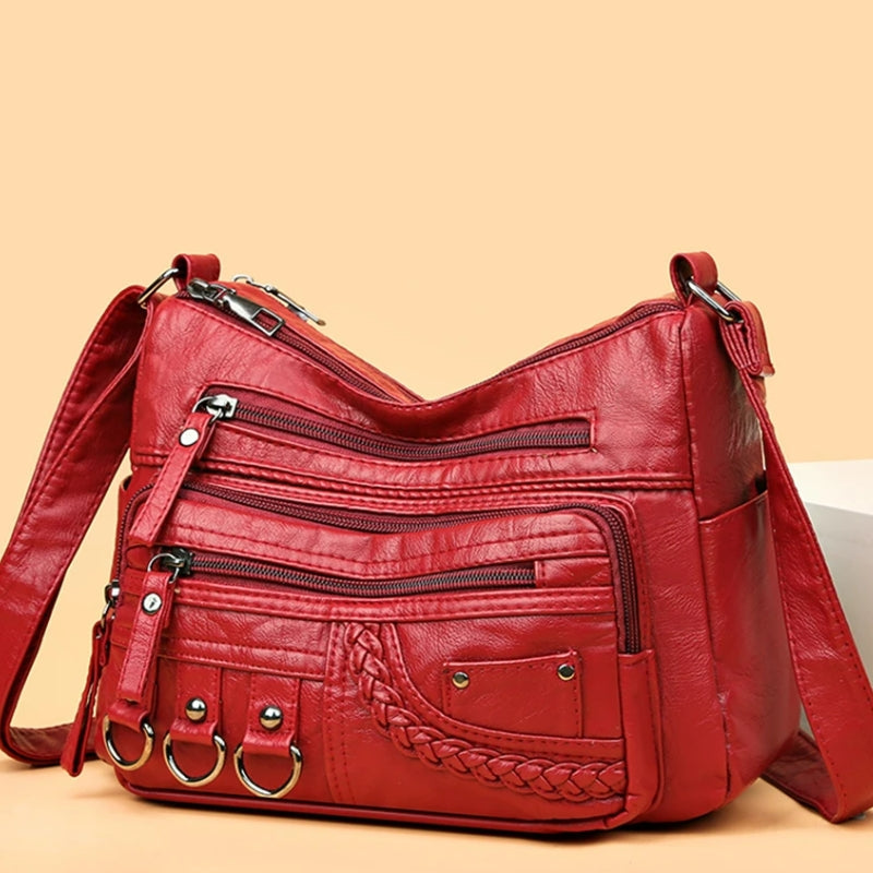 Besace en Cuir Femme Vintage