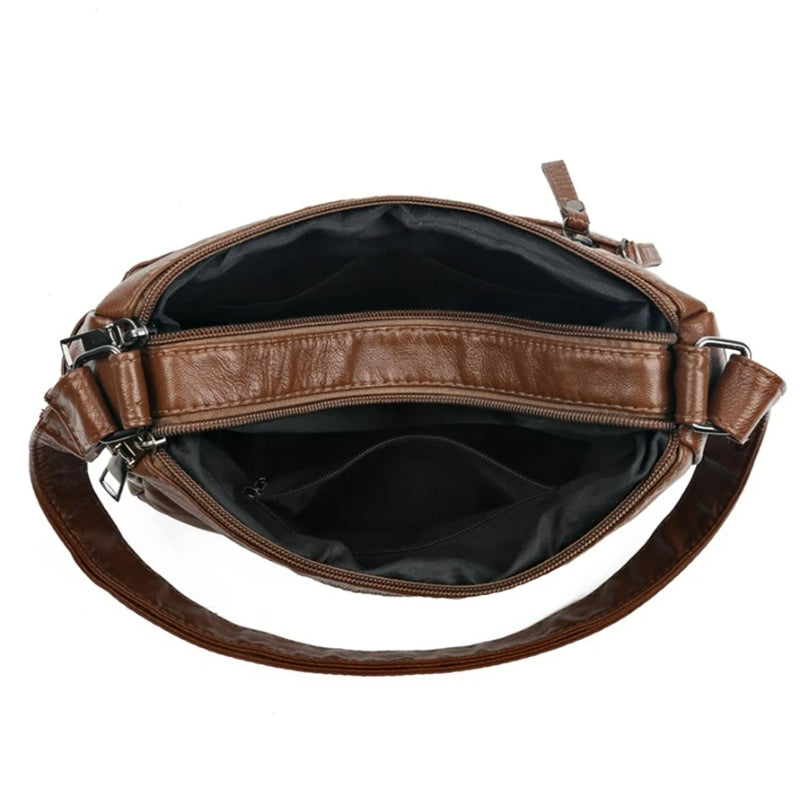 Besace en Cuir Femme Vintage