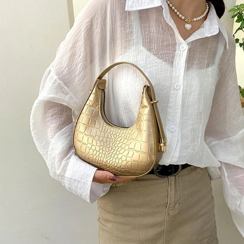 Sac à main doré hobo