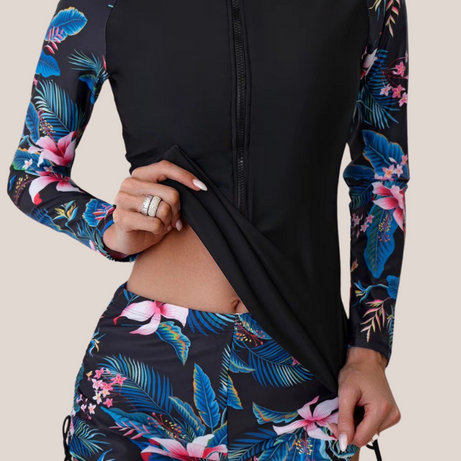 Maillot de bain 2 pièces manches longues