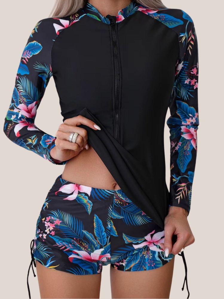 Maillot de bain 2 pièces manches longues