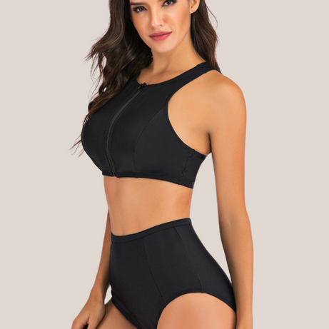 Maillot de bain gainant 2 pièces taille haute