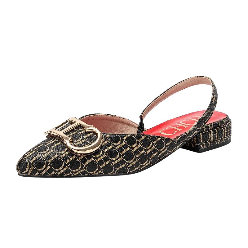 Sandale Femme Confortable À Imprimé Moderne Et Style Raffiné
